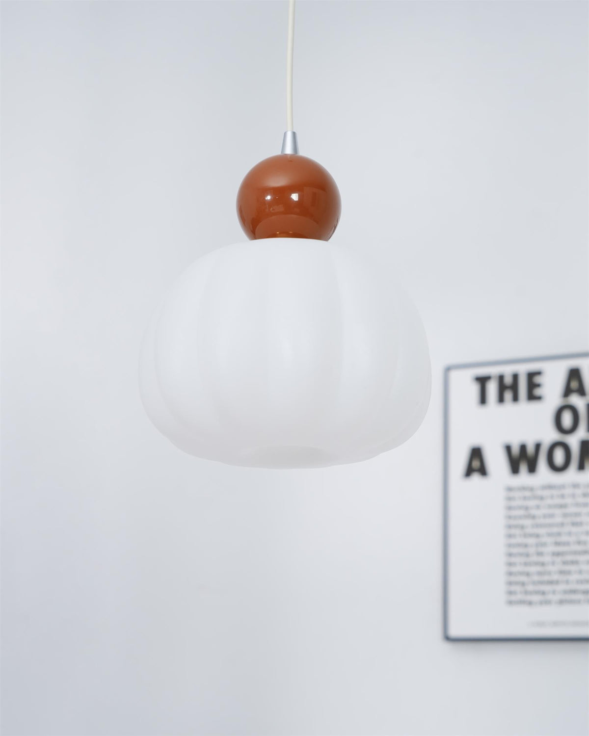Organic Round Acrylic Diffuser Pendant Light