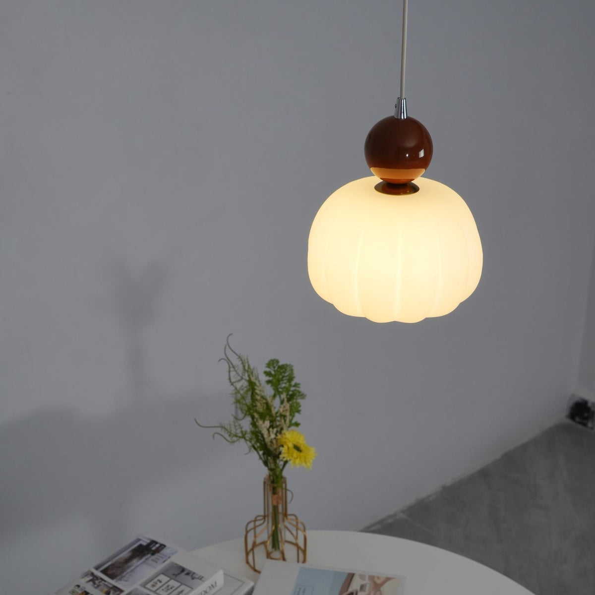 Organic Round Acrylic Diffuser Pendant Light