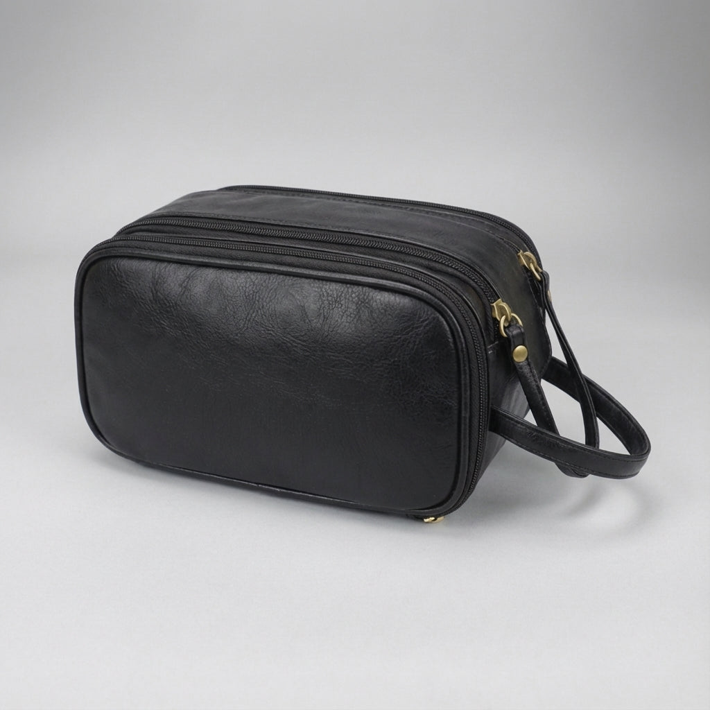 Multi Compartment Water Repellent Hanging Travel Toiletry Bag Organizer