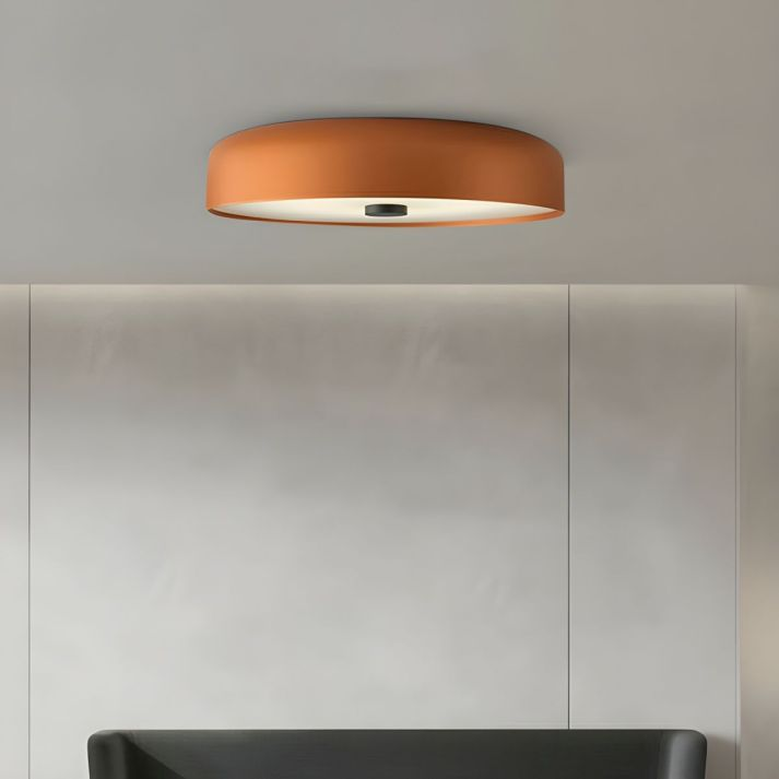 Nordic Retro Round Flush Mount Minimalist Ceiling Light