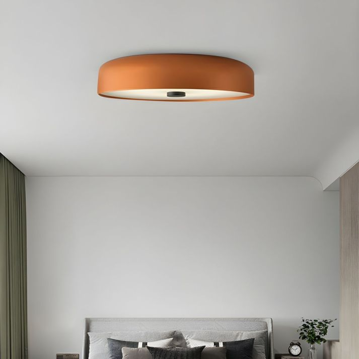Nordic Retro Round Flush Mount Minimalist Ceiling Light