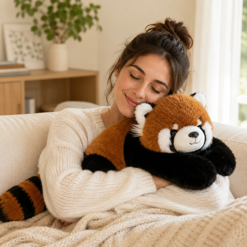 Soft Rounded Hugging Animal Plush Pillow Toy