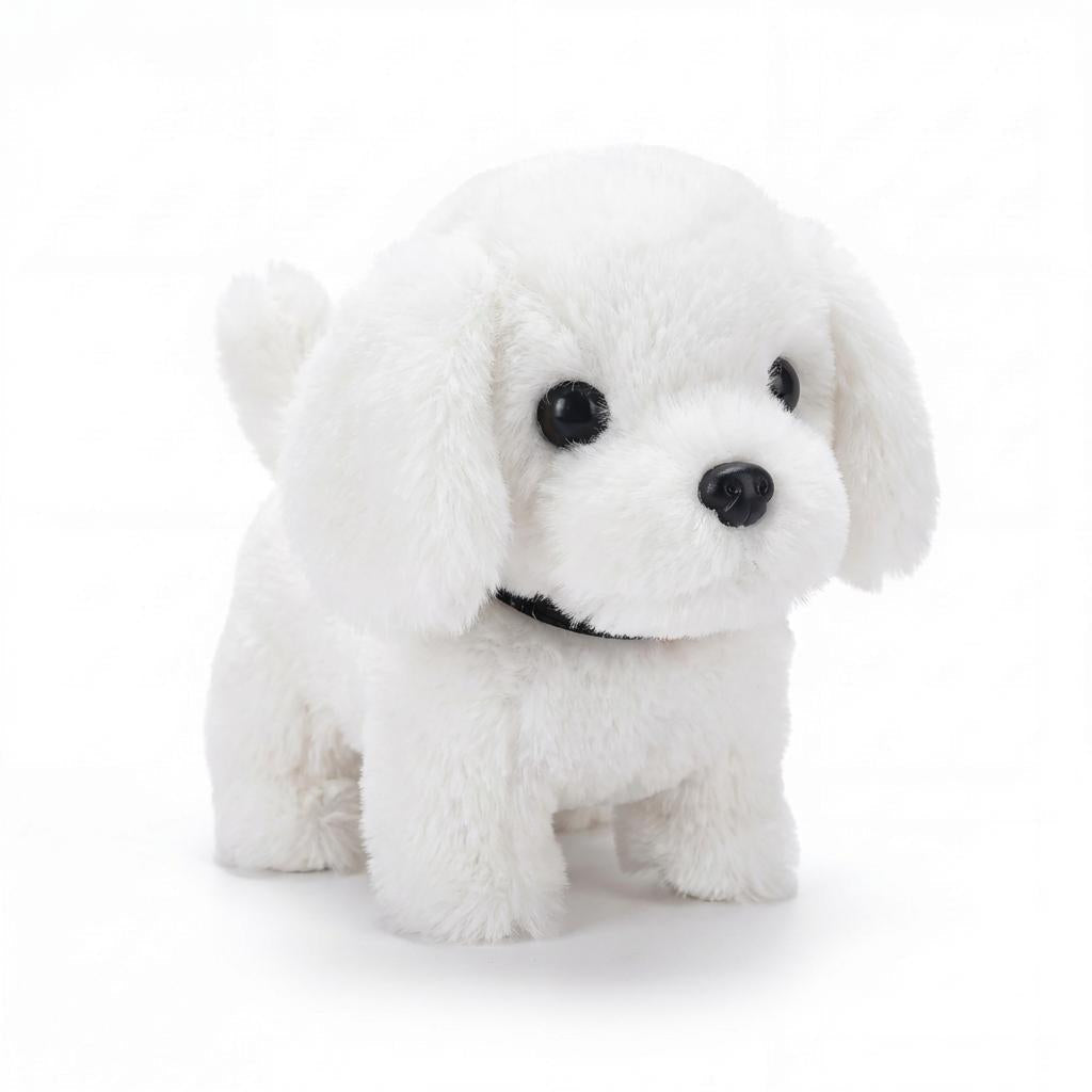 Realistic Walking Barking Tail Wagging Interactive Plush Puppy Toy