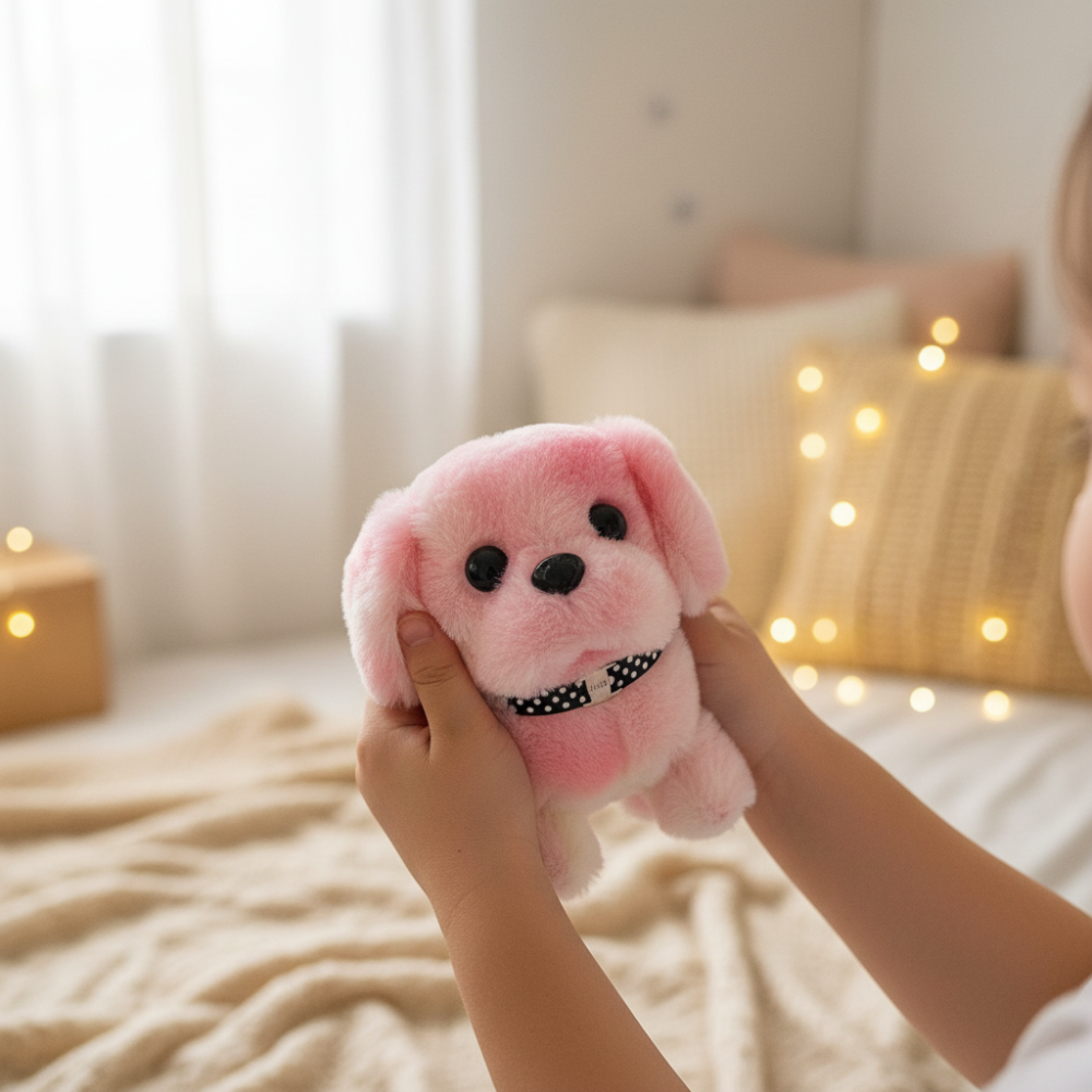 Plush Walking Barking Touch Responsive Interactive Puppy Toy Figure