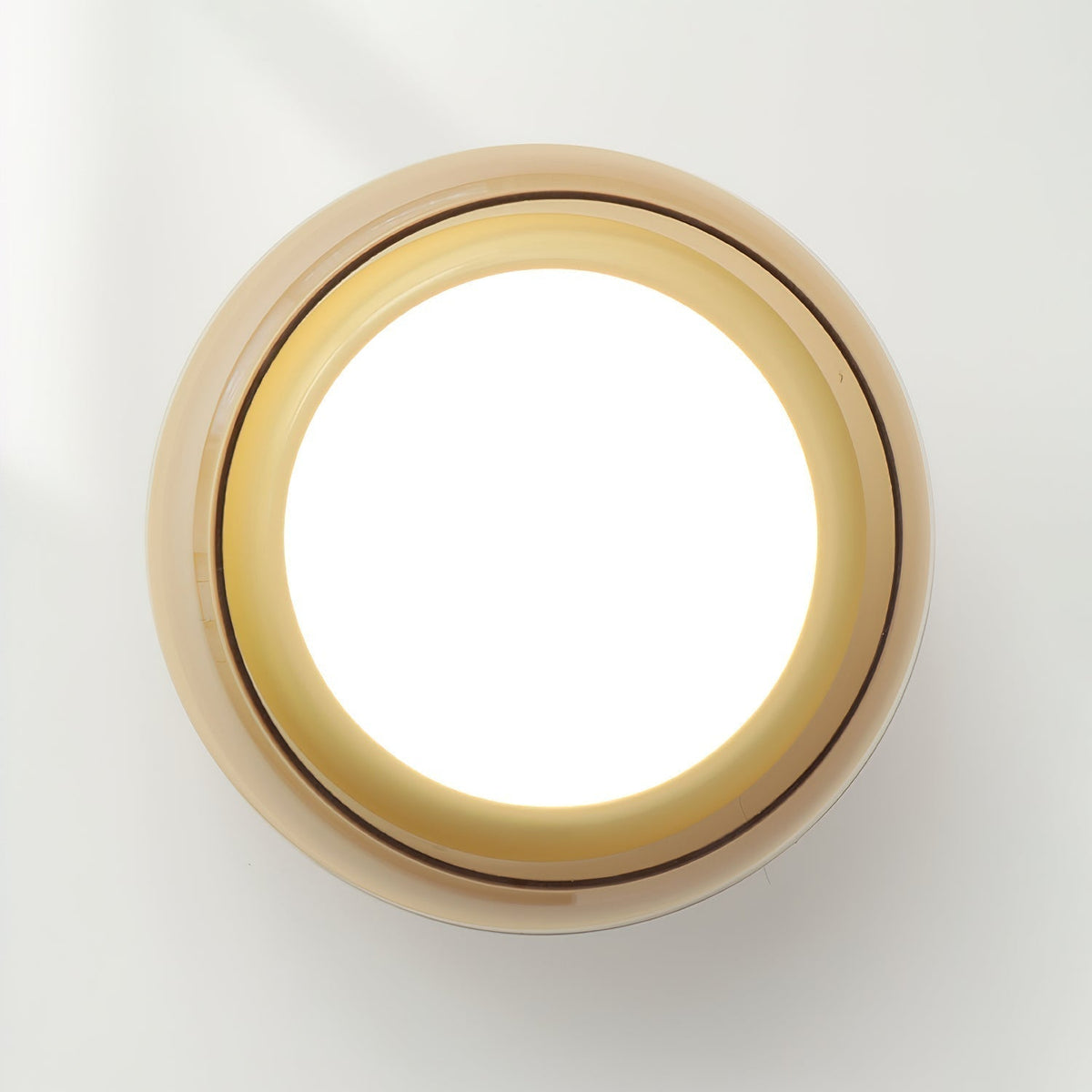Retro Glass Compact Low Profile Flush Mount Ceiling Light