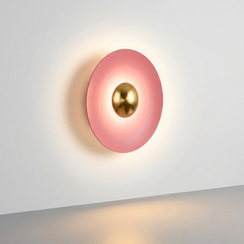 Round Halo Glow Minimalist Circular Wall Light
