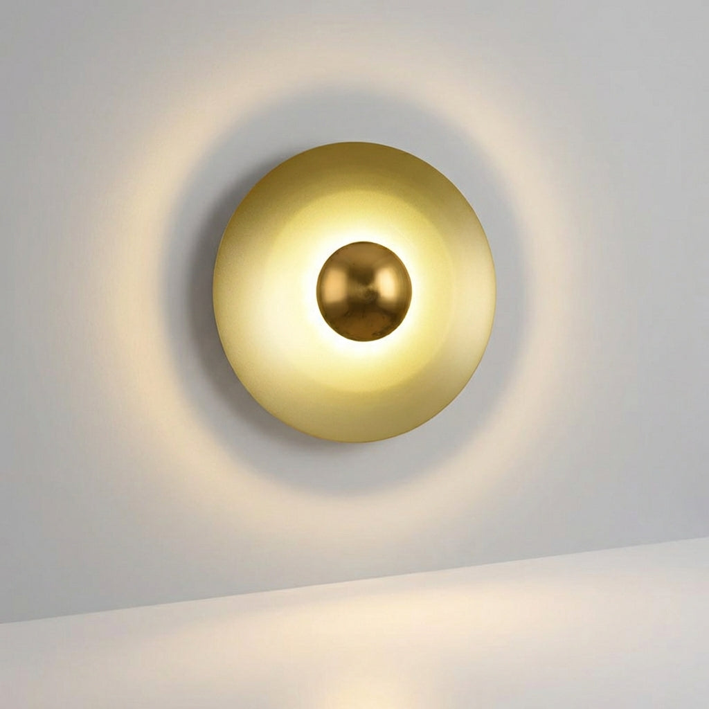 Round Halo Glow Minimalist Circular Wall Light