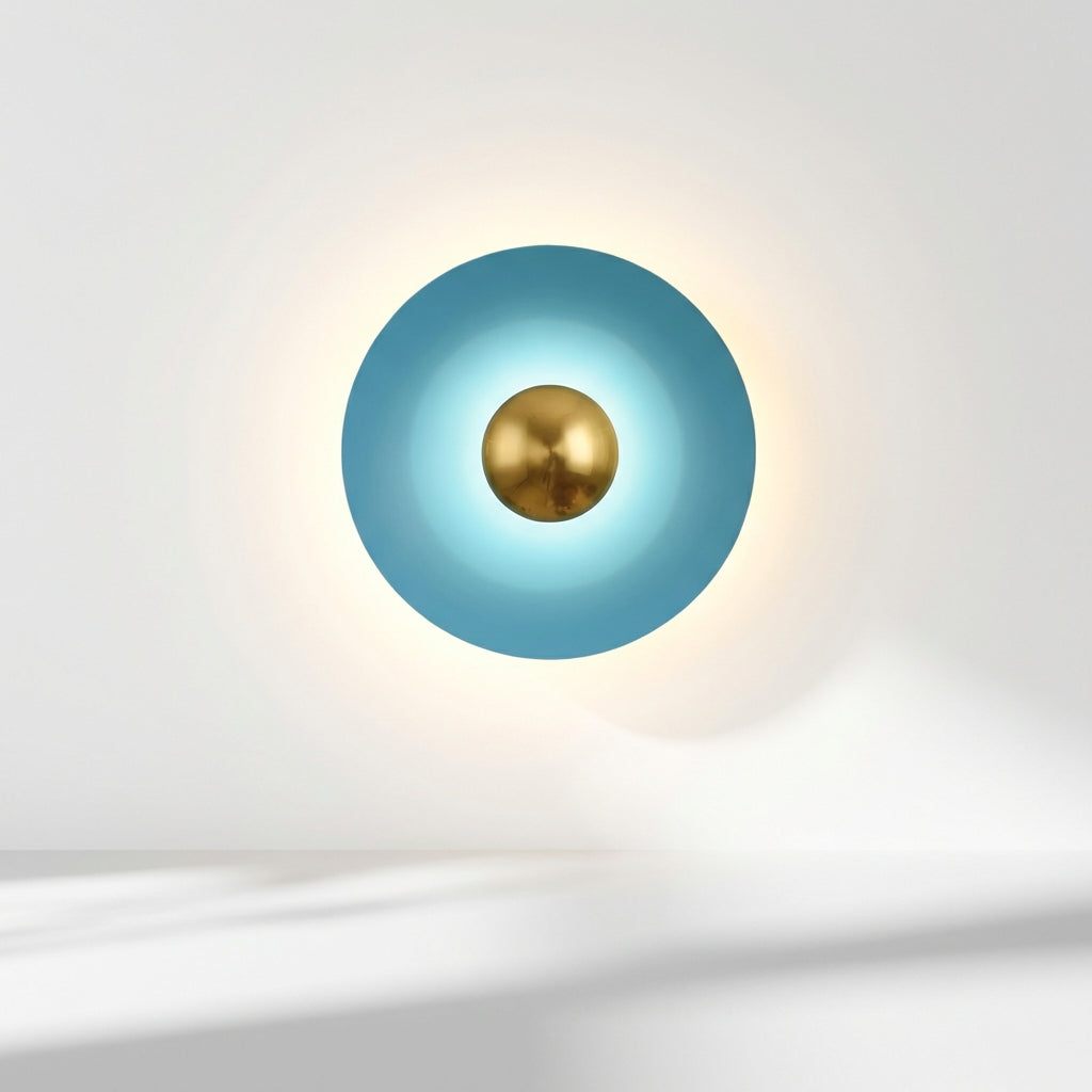Round Halo Glow Minimalist Circular Wall Light