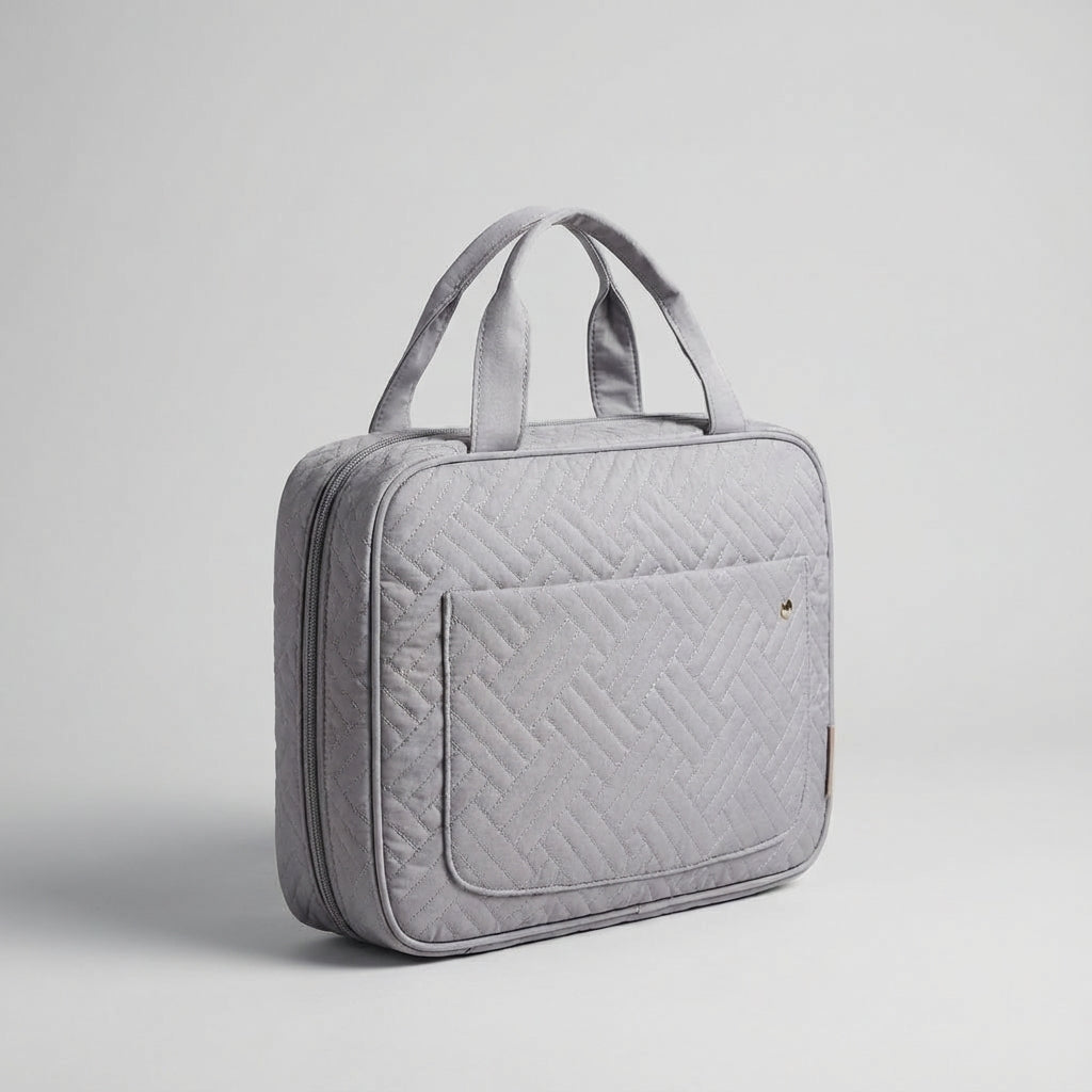 Multi Layer Fold Out Compartment Travel Toiletry Bag
