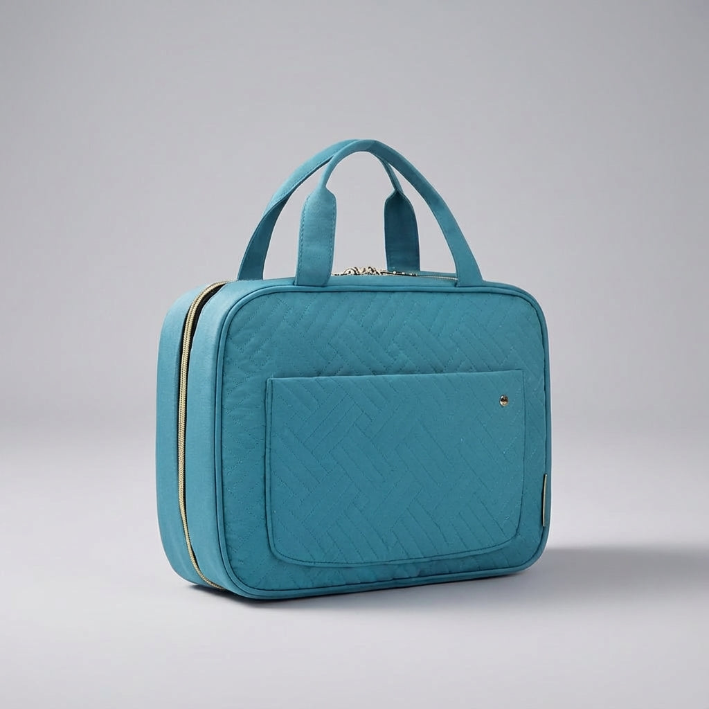 Multi Layer Fold Out Compartment Travel Toiletry Bag