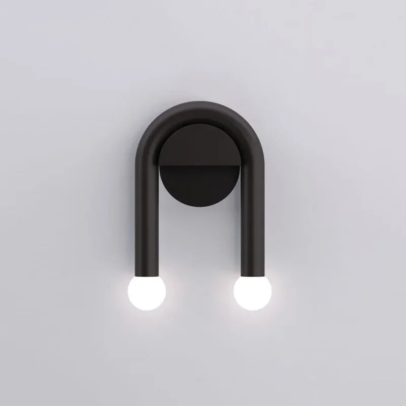 Arched Sculptural Nordic Minimalist Frosted Glass Wall Light