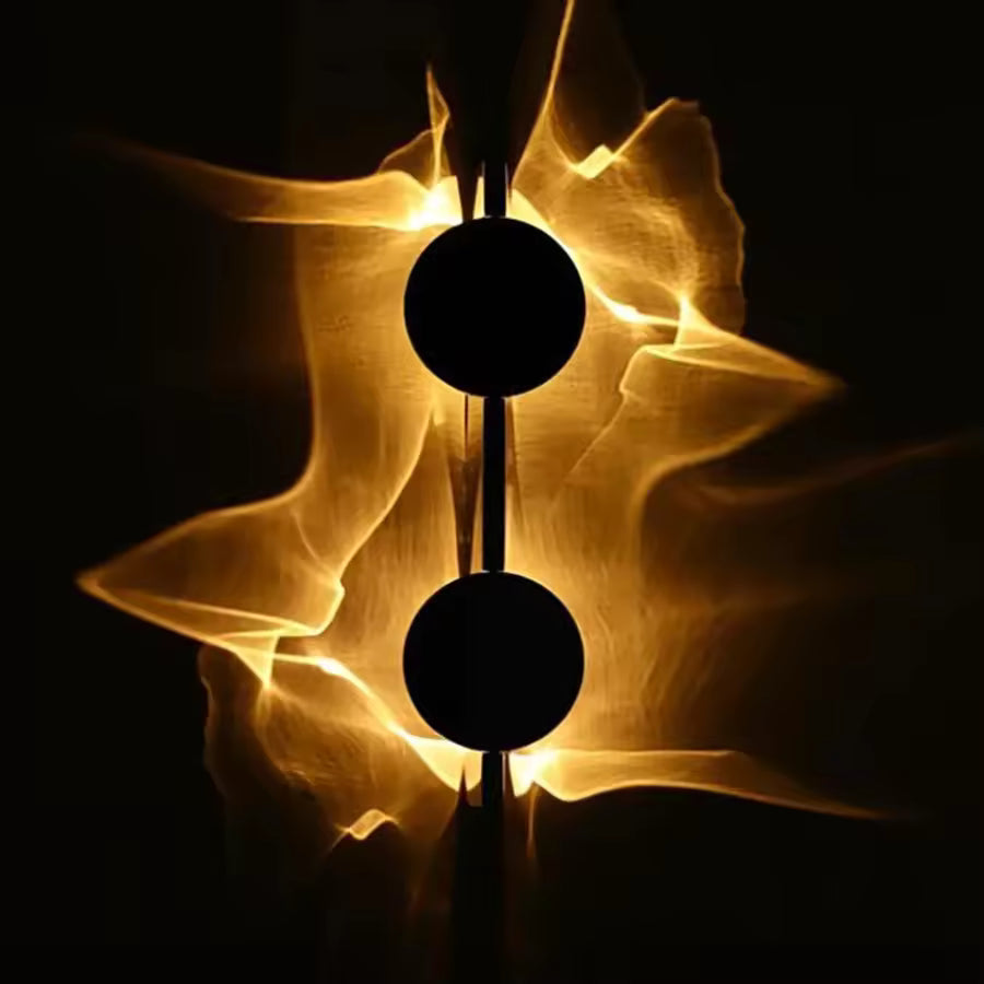 Rotatable Aluminum Stainless Steel Ripple Projection Wall Light