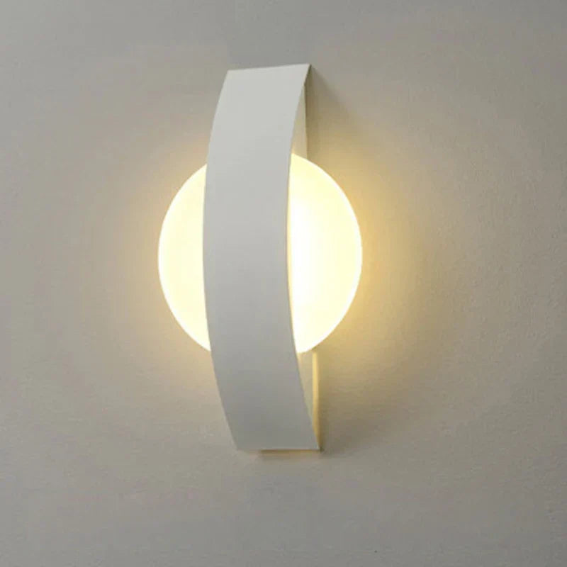 Minimalist Sphere Acrylic Iron Panel Wall Light
