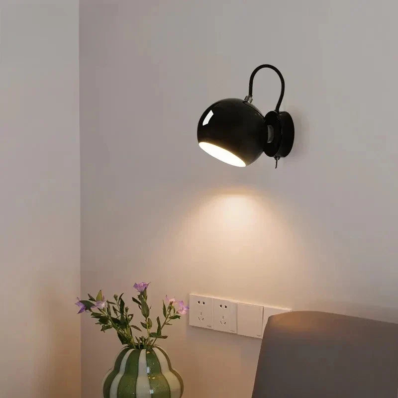 Nordic Minimalist Rotatable Dome Wall Light Fixture