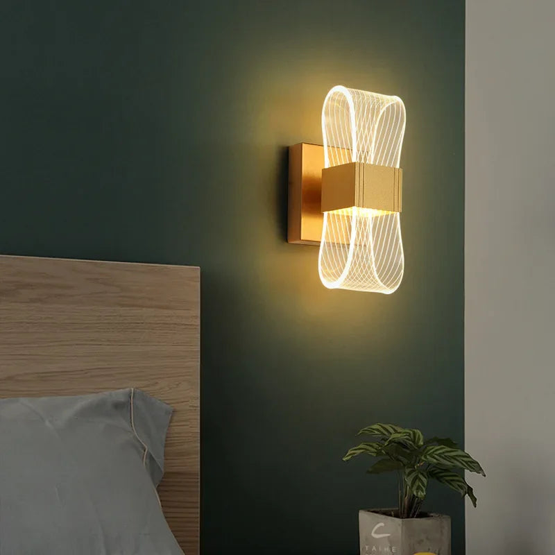 Sculptural Looped Aluminium Nordic Minimalist Wall Light
