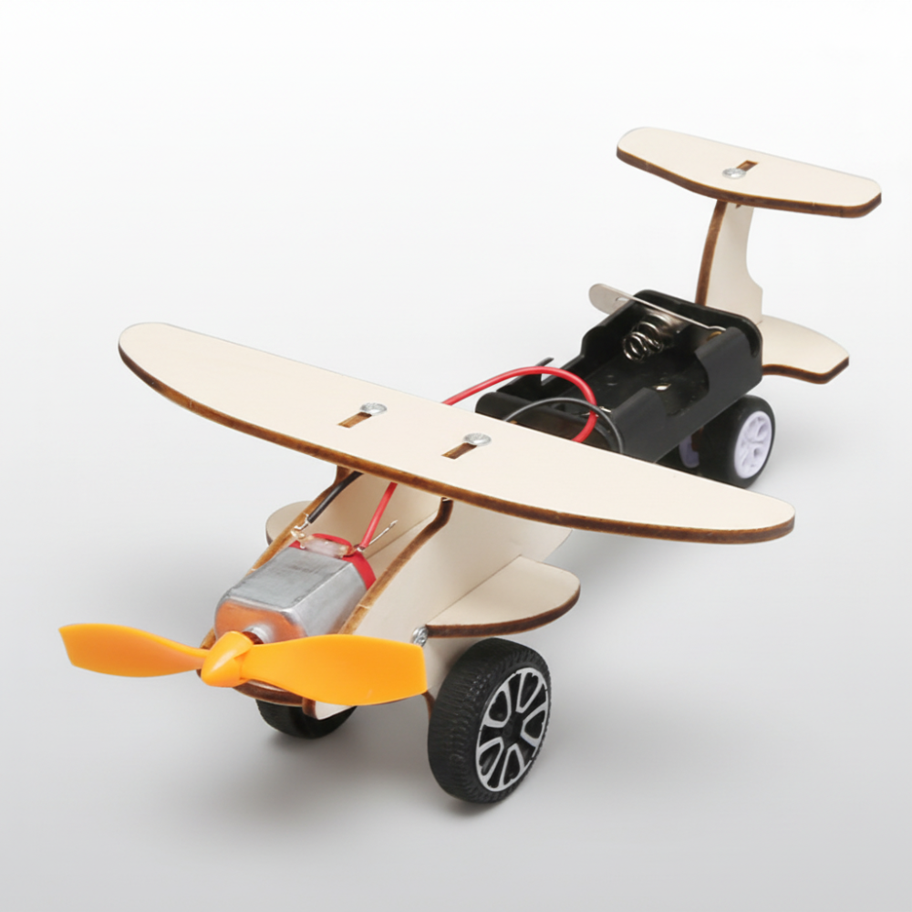 Natural Wood Assembly Kit Educational Car Building Toy Set