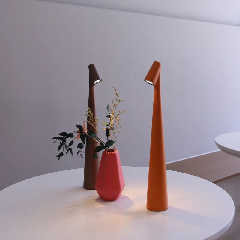 Slim Minimalist Cordless Rechargeable Touch Dimmable Portable Table Lamp