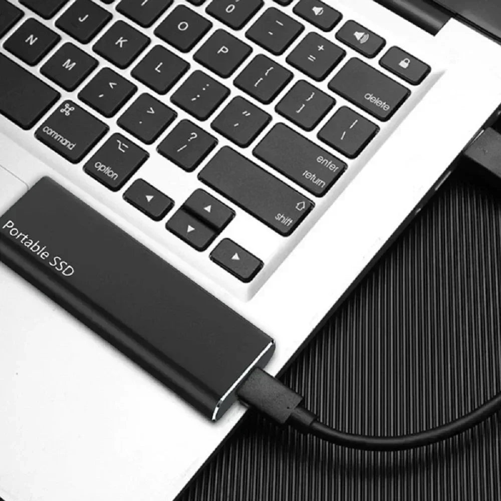 Slim Lightweight Plug And Play Portable External SSD Drive