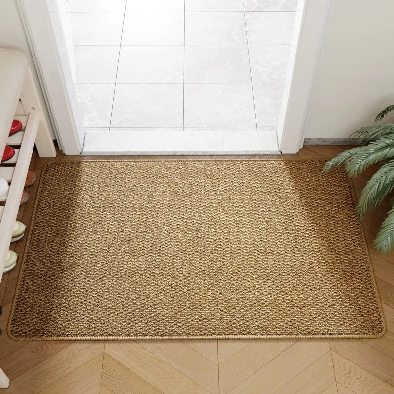 Natural Woven Faux Jute Non-Slip Entrance Doormat