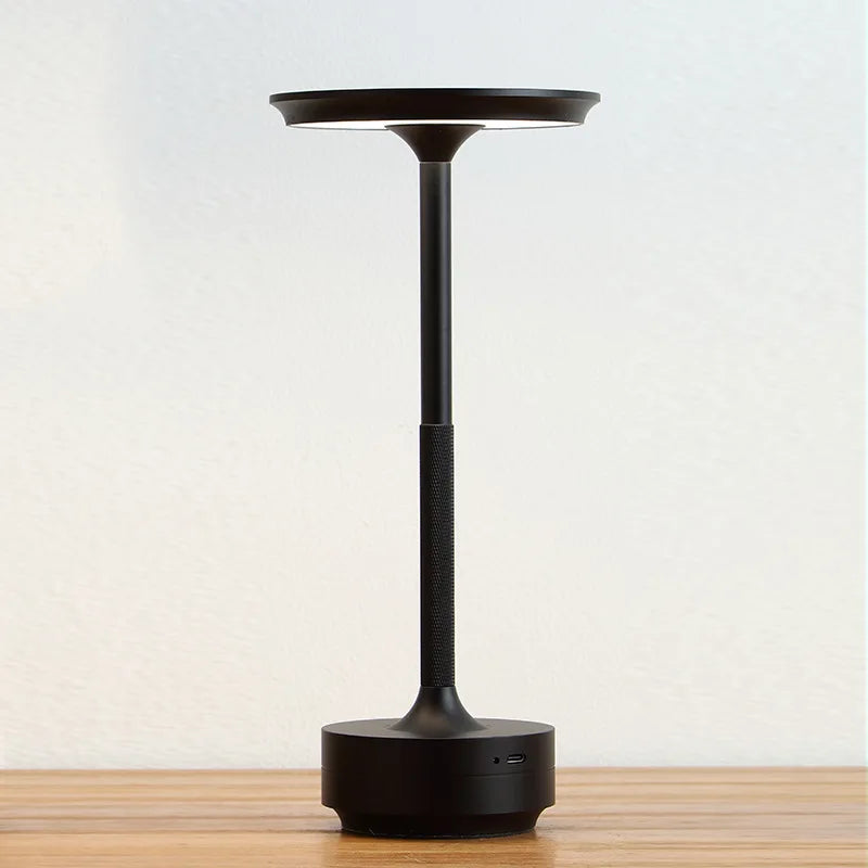 Minimalist Aluminium Cordless Touch Dimmable Rechargeable Table Lamp