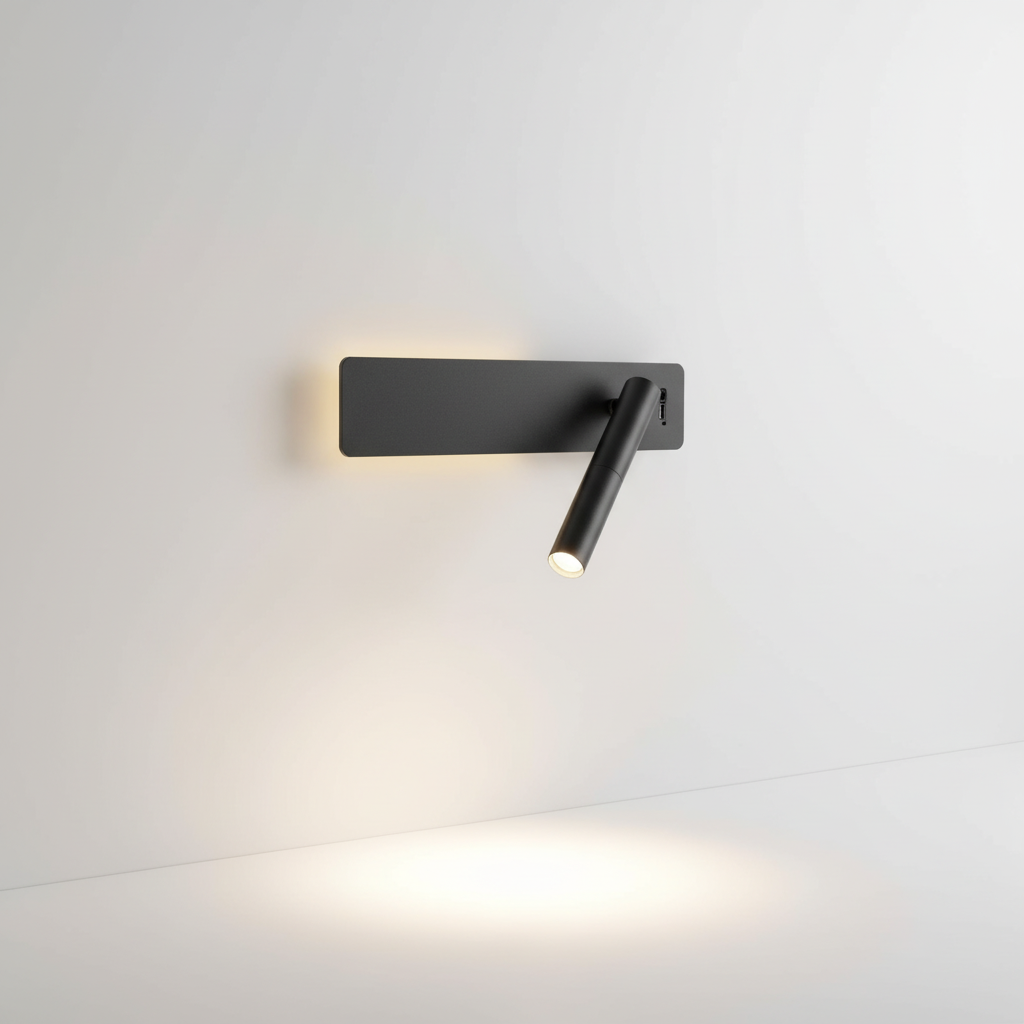 Adjustable Swivel Arm Dimmable Bedroom Reading Wall Light