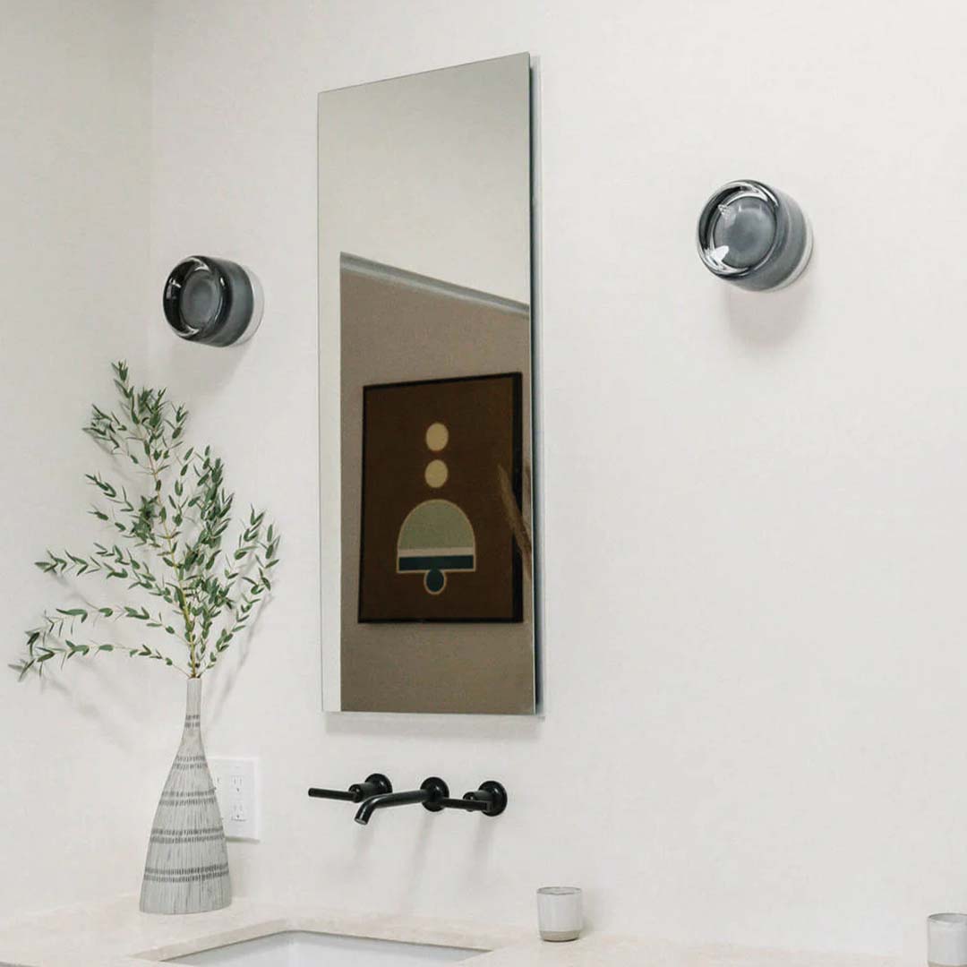 Modern Metal Glass Adjustable Tone Wall Light