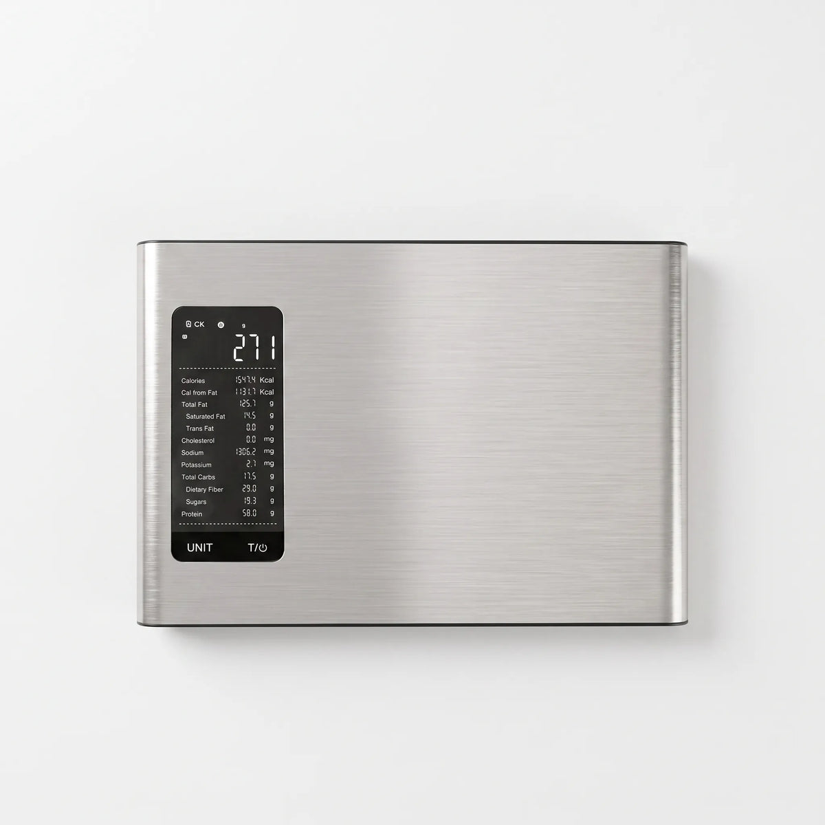 Stainless Steel App Connected Digital Nutrition Kitchen Scale