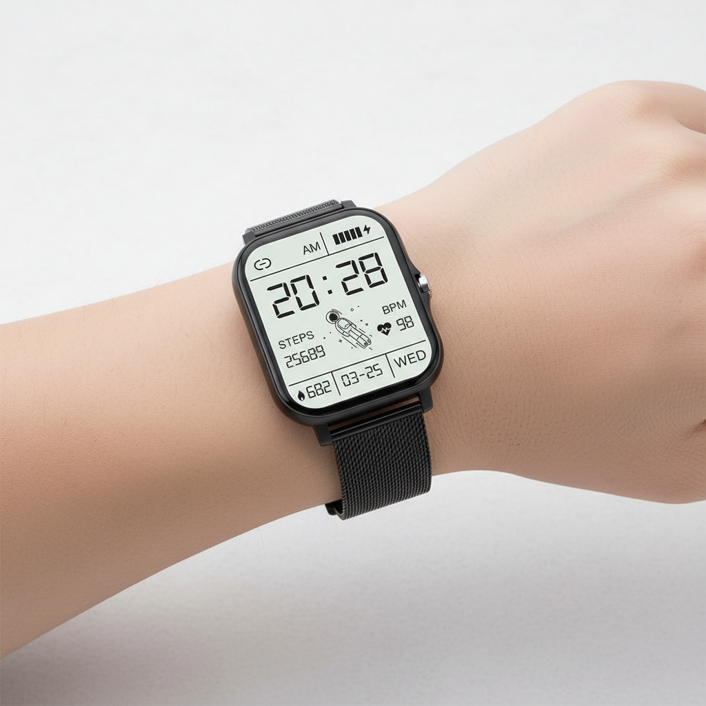 Slim Touchscreen Fitness Tracker Wristband Smartwatch