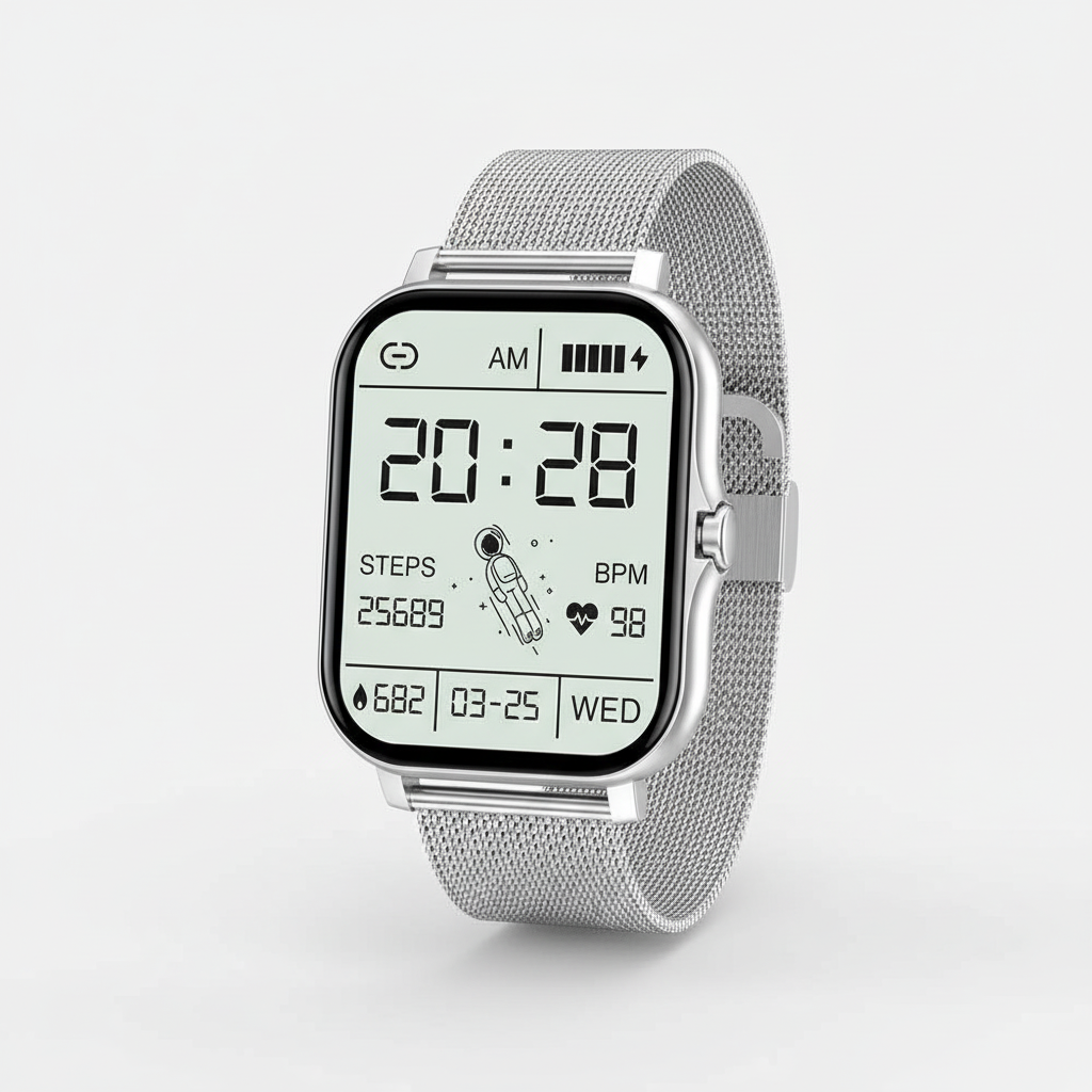 Slim Touchscreen Fitness Tracker Wristband Smartwatch