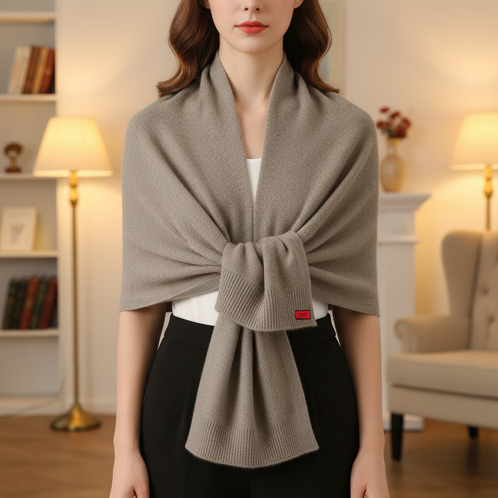 Soft Knit Versatile Wrap Scarf And Blanket