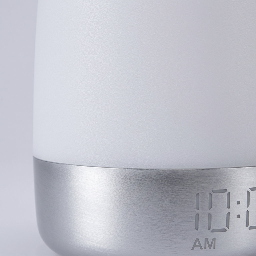 Rechargeable Sunrise Simulation Digital Alarm Clock With Night Light