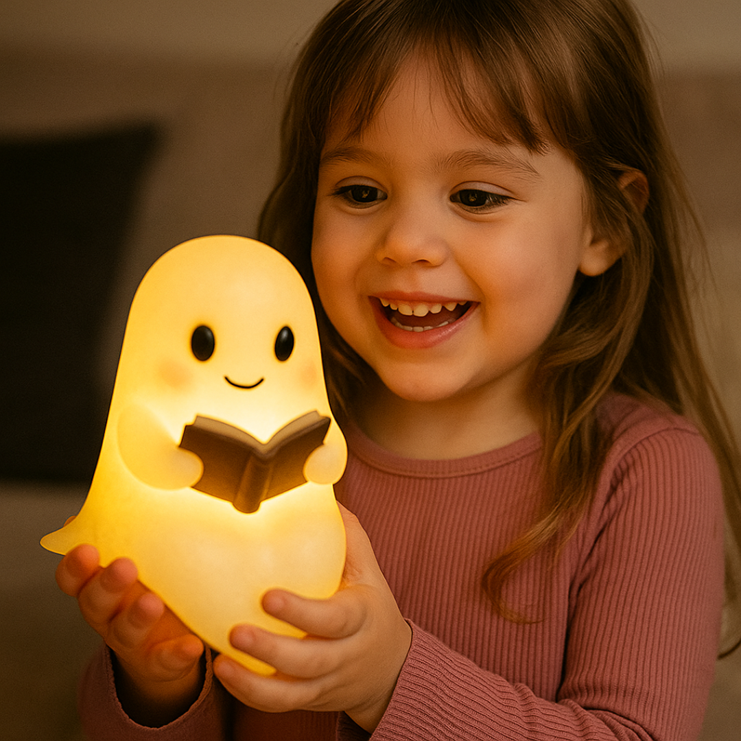 Cute Ghost Shaped Bedside Night Light Table Lamp