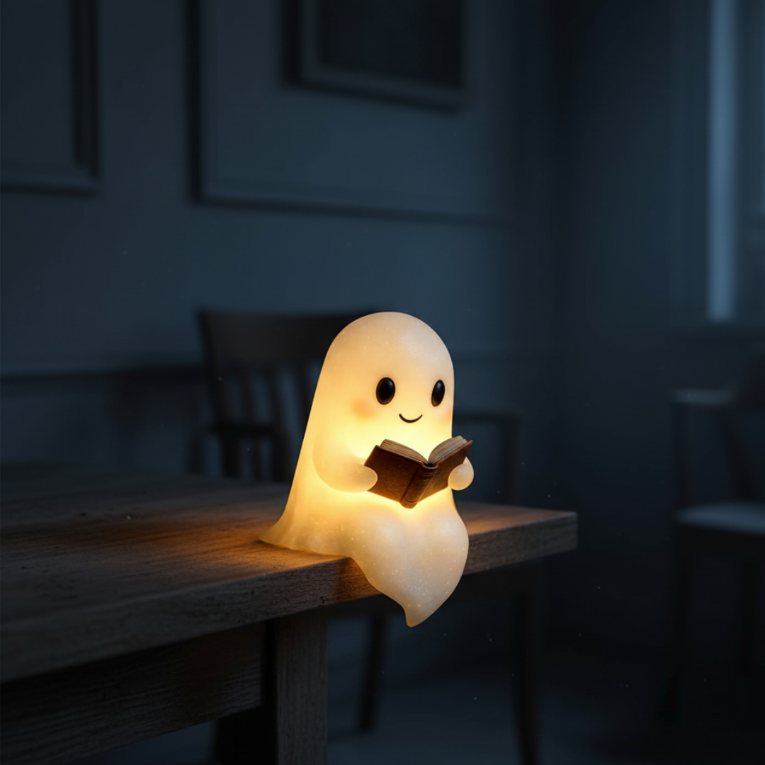 Cute Ghost Shaped Bedside Night Light Table Lamp