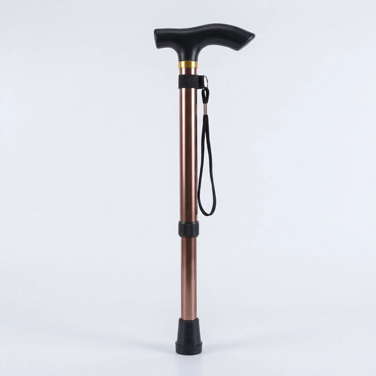 Compact Telescopic Multi-Section Aluminum Alloy Folding Walking Stick
