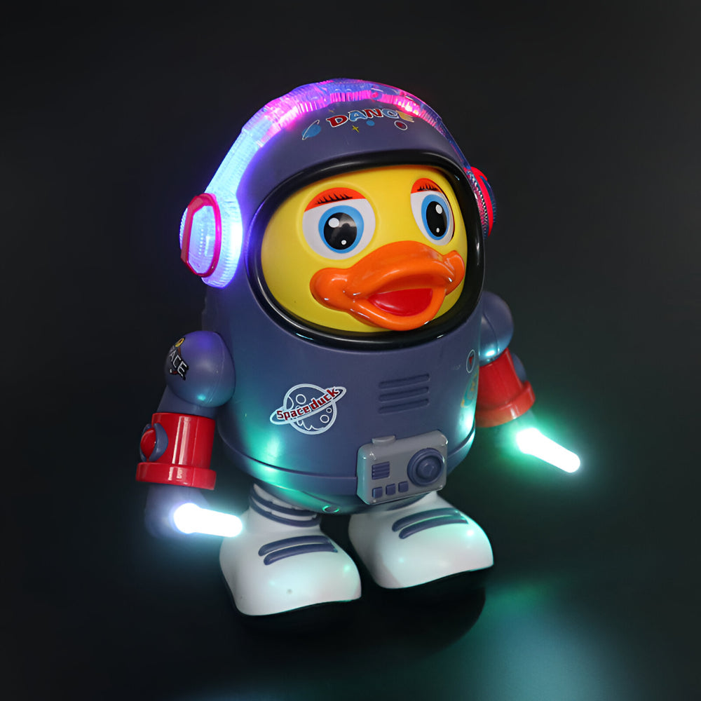 Space Themed Dancing Astronaut Duck Musical Interactive Toy Figure