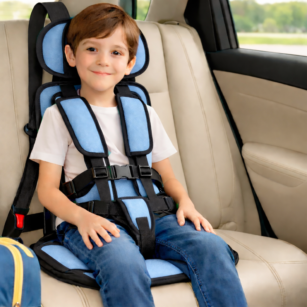 Foldable Lightweight Padded Kids Car Seat Baby Carrier With Harness