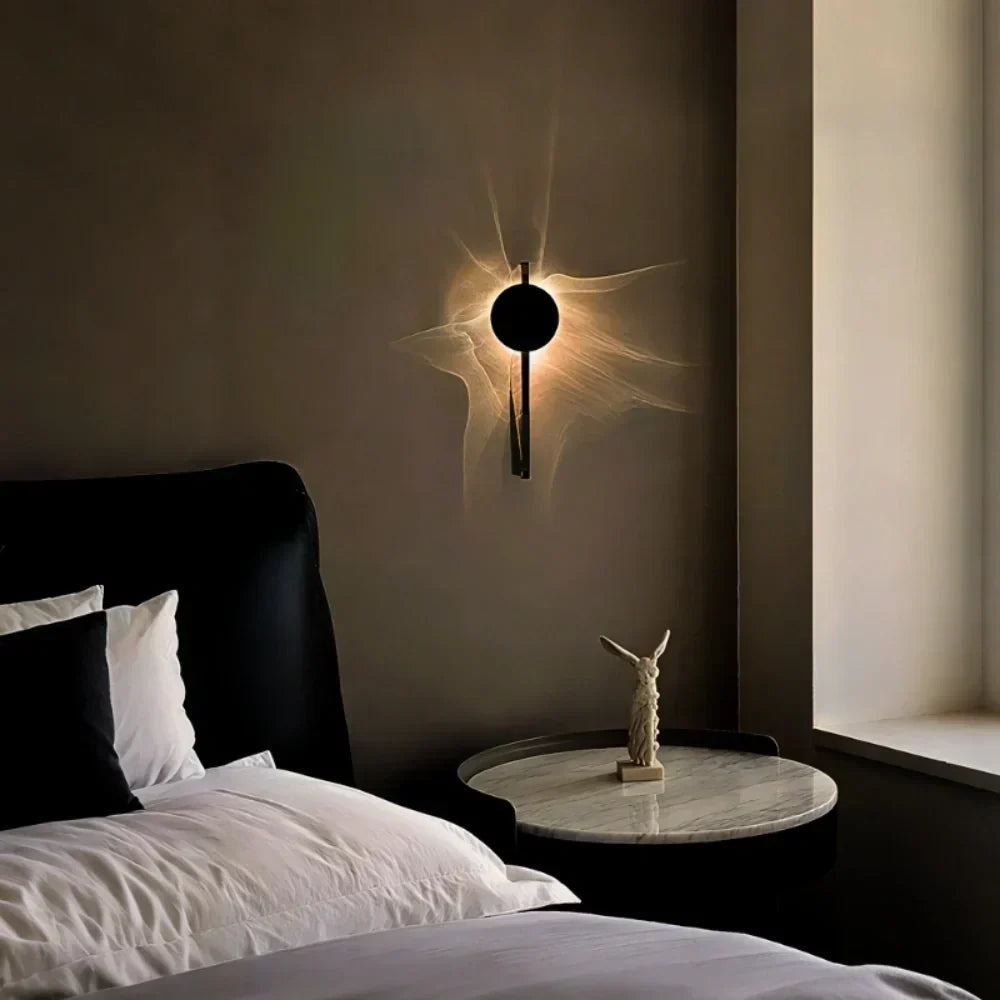 Rotatable Aluminum Stainless Steel Ripple Projection Wall Light