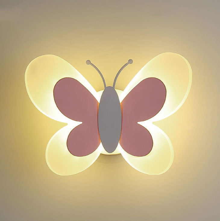 Playful Butterfly Shaped Energy Efficient Warm Glow Wall Light