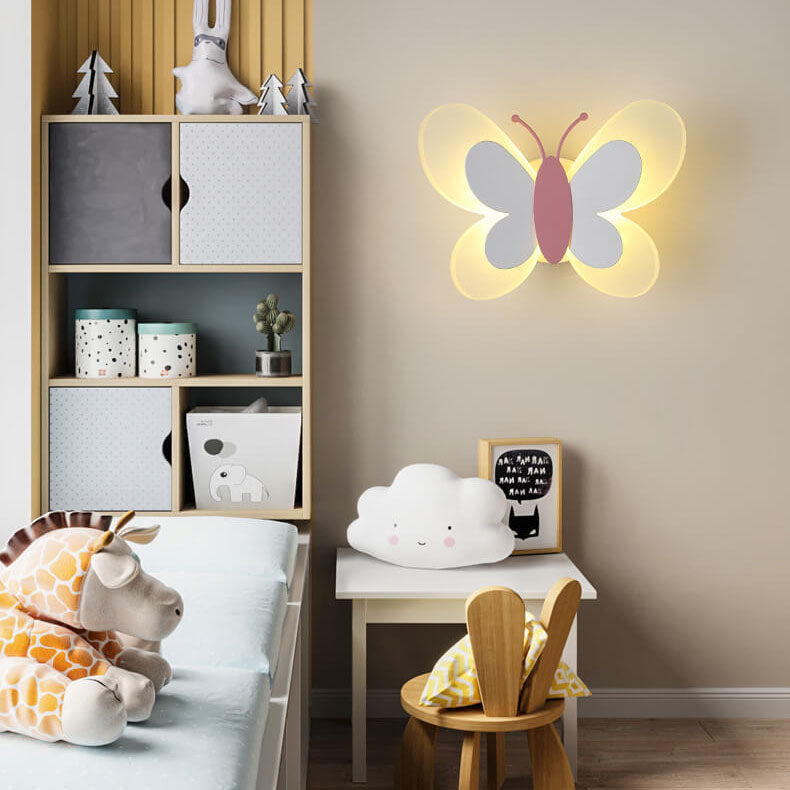 Playful Butterfly Shaped Energy Efficient Warm Glow Wall Light