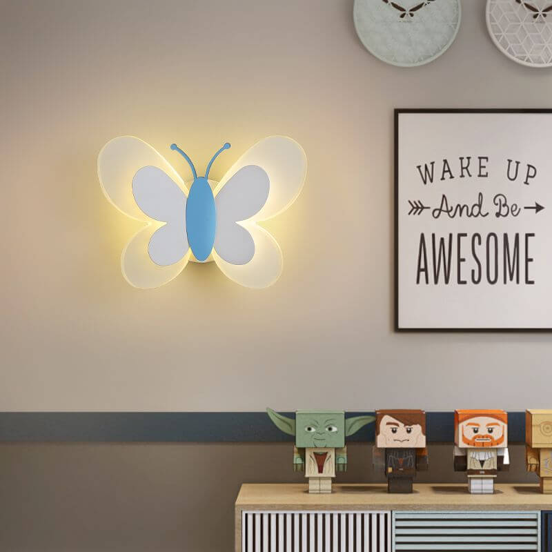 Playful Butterfly Shaped Energy Efficient Warm Glow Wall Light