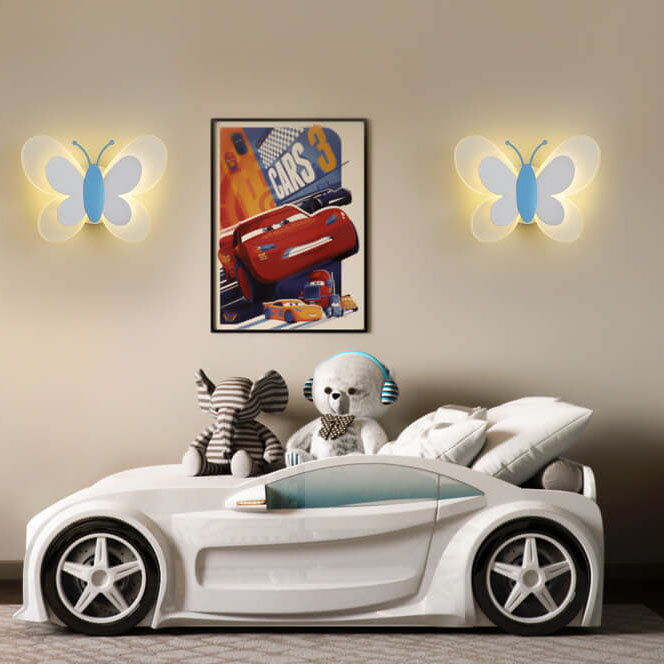 Playful Butterfly Shaped Energy Efficient Warm Glow Wall Light