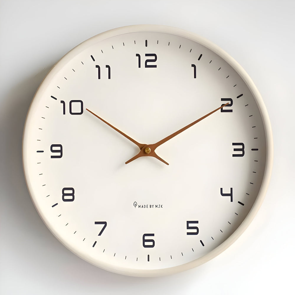 Silent Round Modern Decorative Home Accent Wall Clock