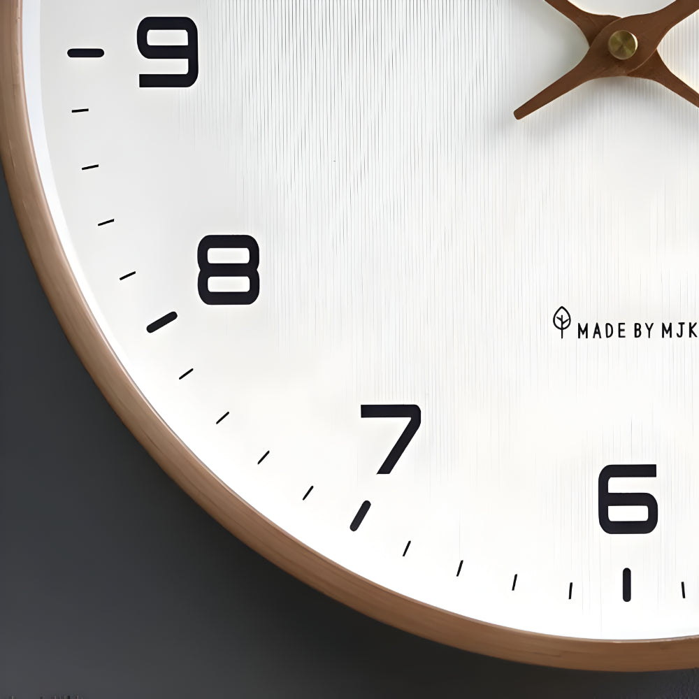 Silent Round Modern Decorative Home Accent Wall Clock