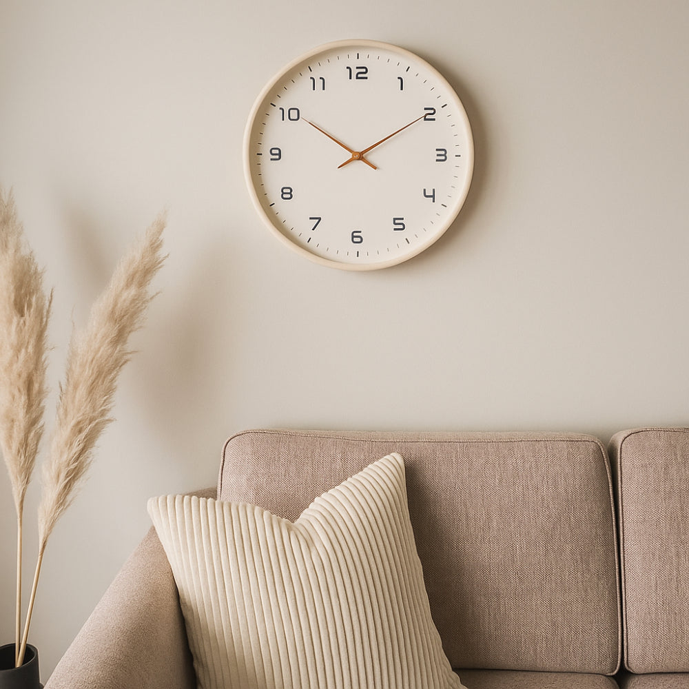 Modern Solid Wood Silent Non-Ticking Decorative Wall Clock