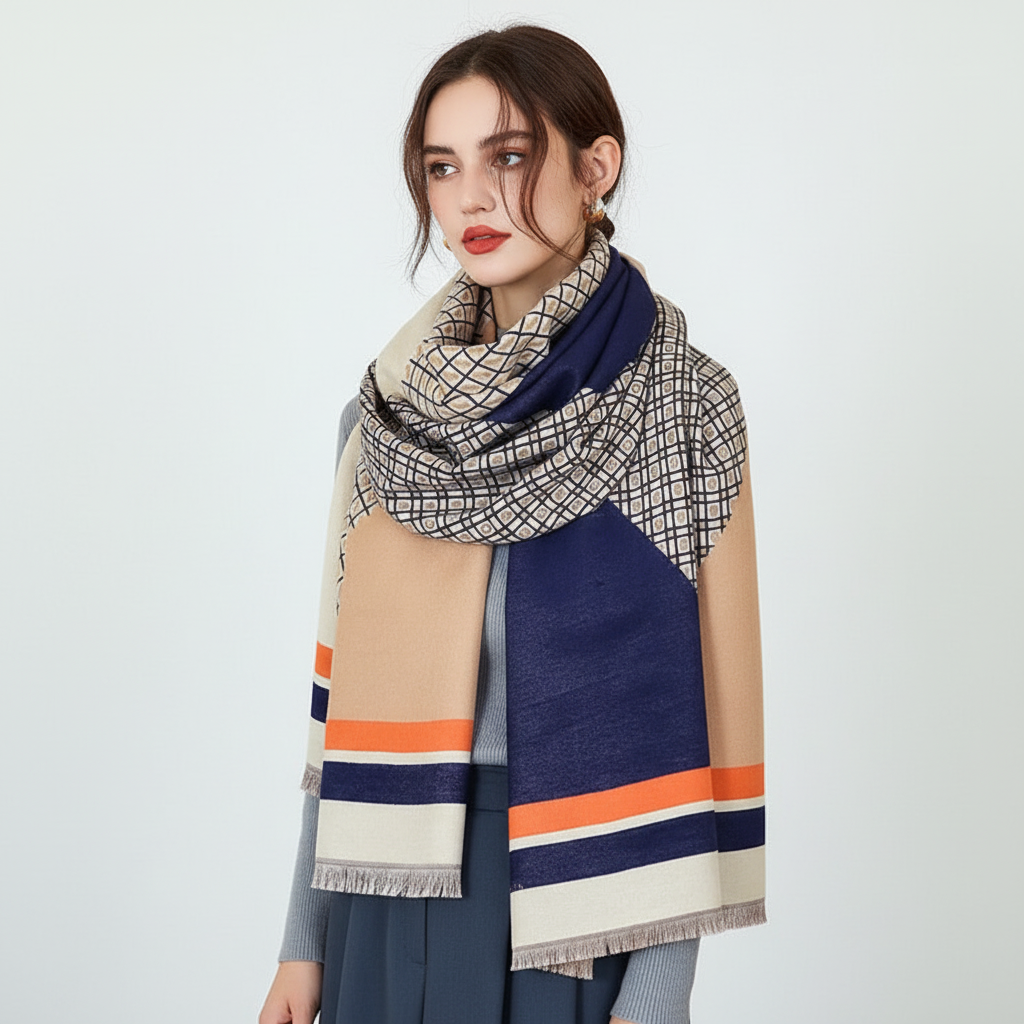 Soft Breathable Hypoallergenic Versatile Winter Scarf Bandana Headscarf Wrap