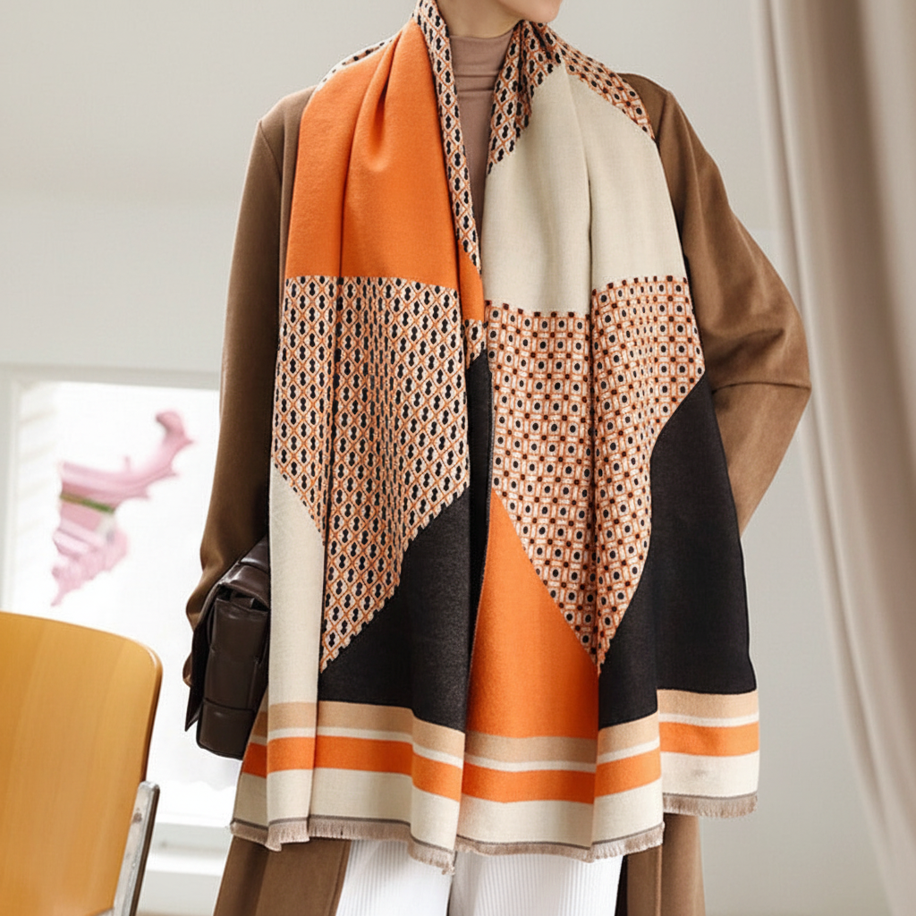 Soft Breathable Hypoallergenic Versatile Winter Scarf Bandana Headscarf Wrap