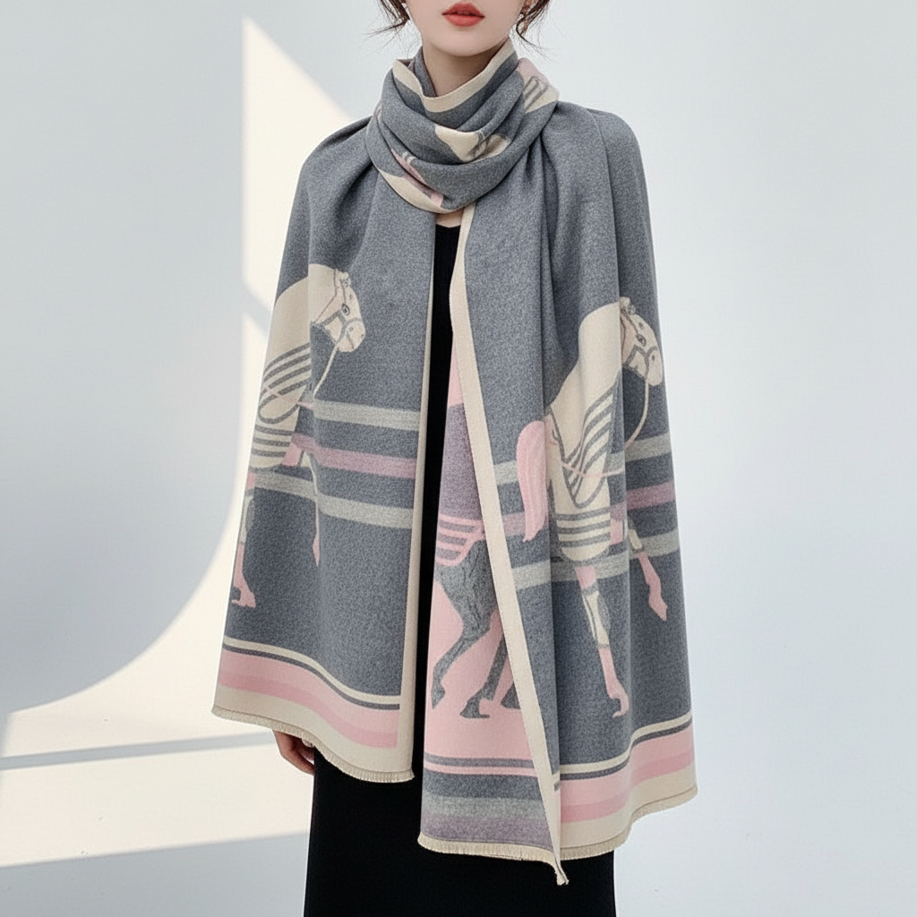 Soft Breathable Hypoallergenic Versatile Winter Scarf Bandana Headscarf Wrap