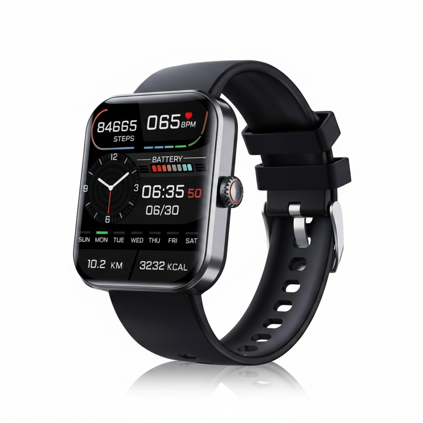Lightweight Touchscreen Heart Rate Sleep Tracking Smartwatch