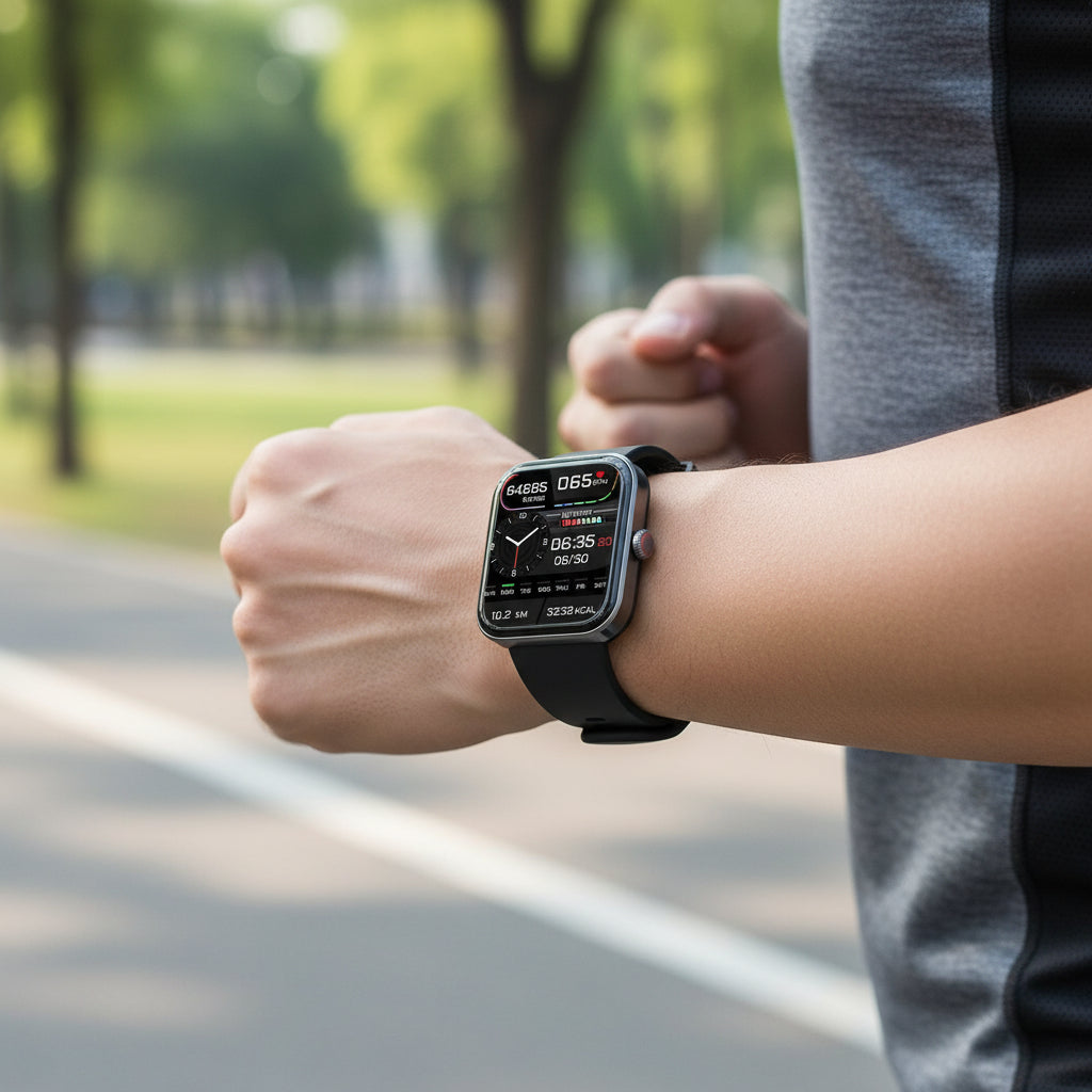 Lightweight Touchscreen Heart Rate Sleep Tracking Smartwatch