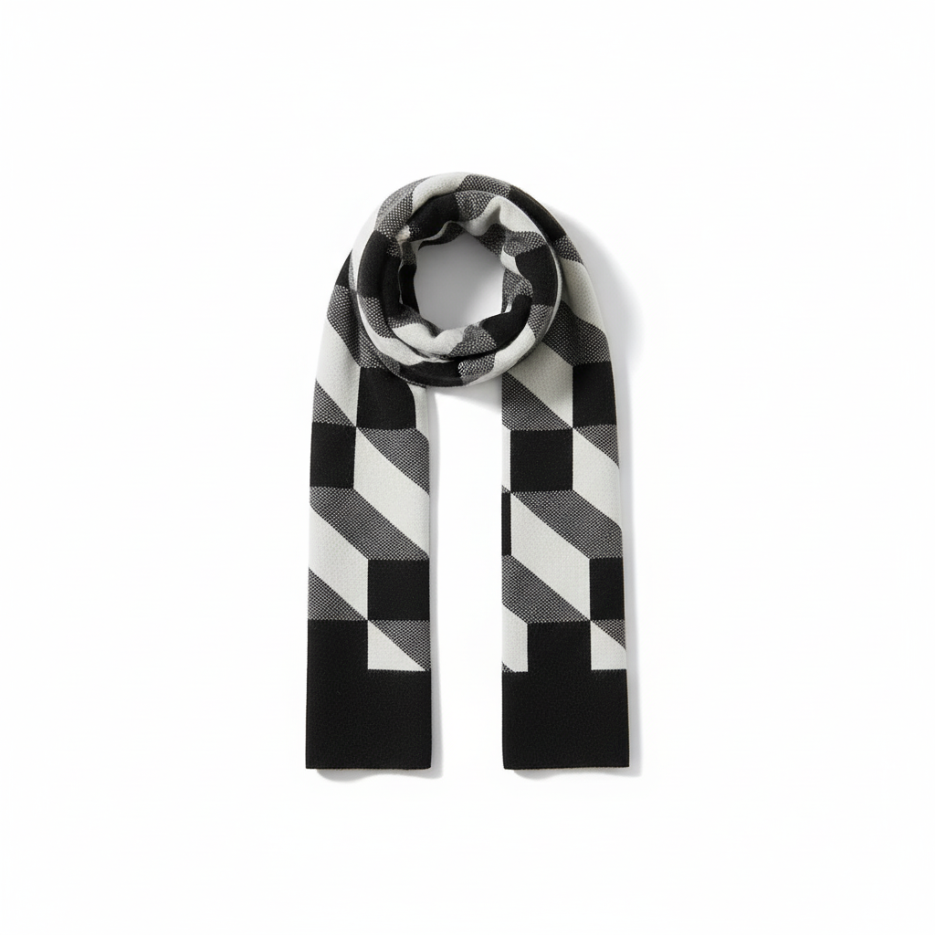 Soft Patterned Stylish Winter Scarf for Men